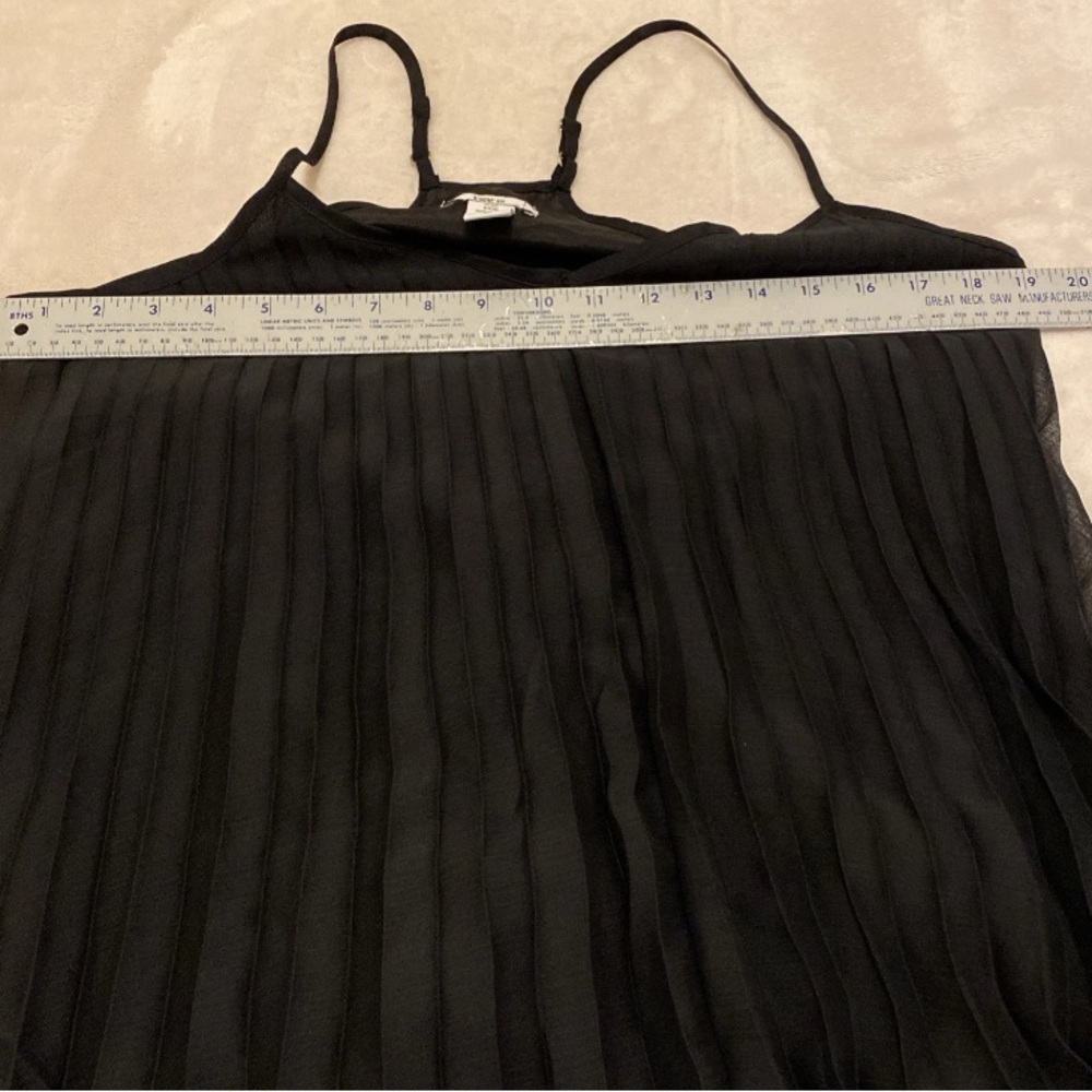 Bar III Black Pleated Camisole Blouse - Picture 10 of 12